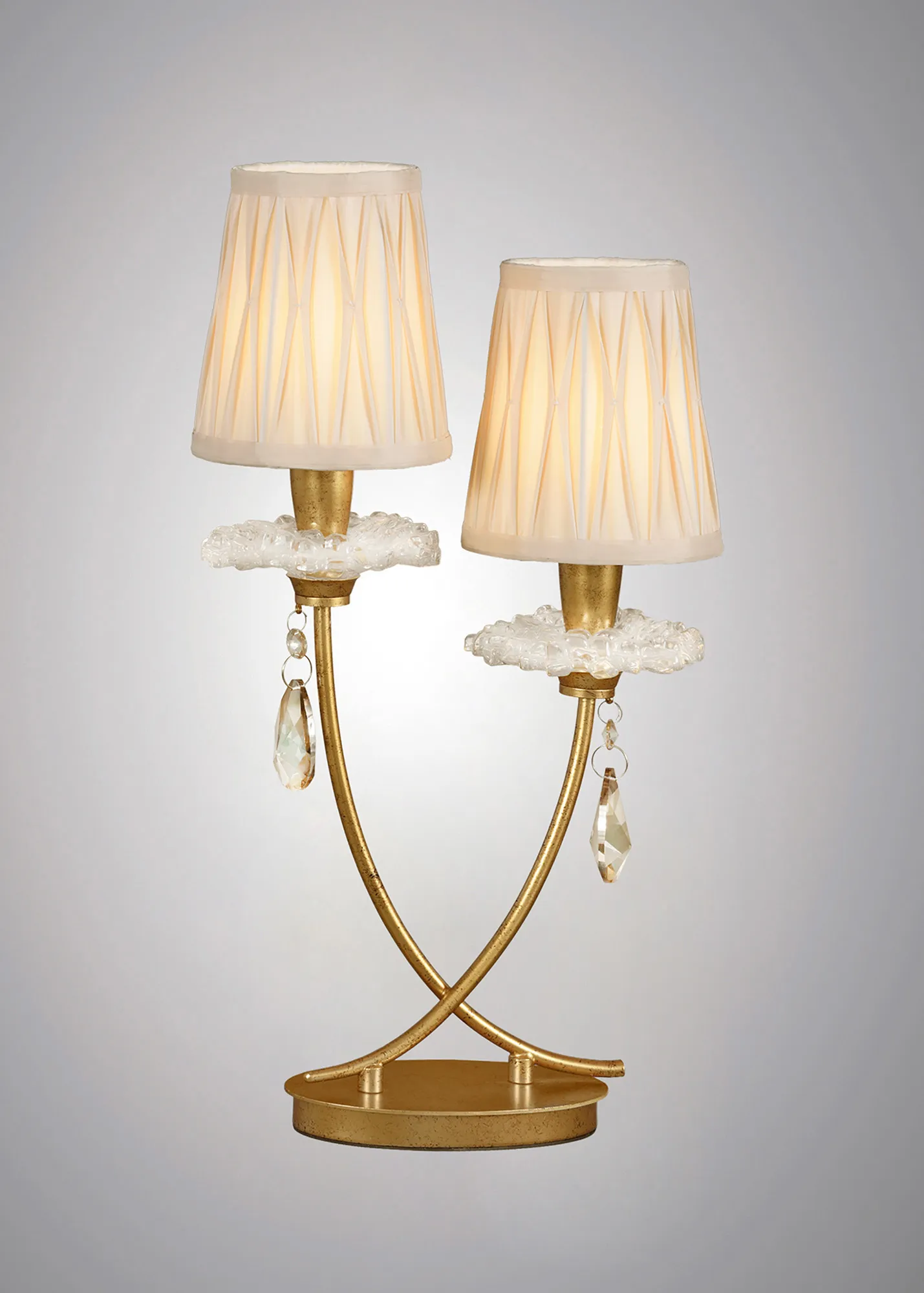 Sophie Gold Table Lamps Mantra Shaded Table Lamps